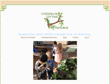 Tablet Screenshot of caterpillarcottage.com